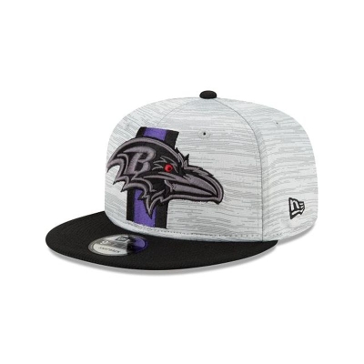 Baltimore Ravens Gorra | New Era Official NFL Training 9fifty Snapback Cap Mexico - Negros